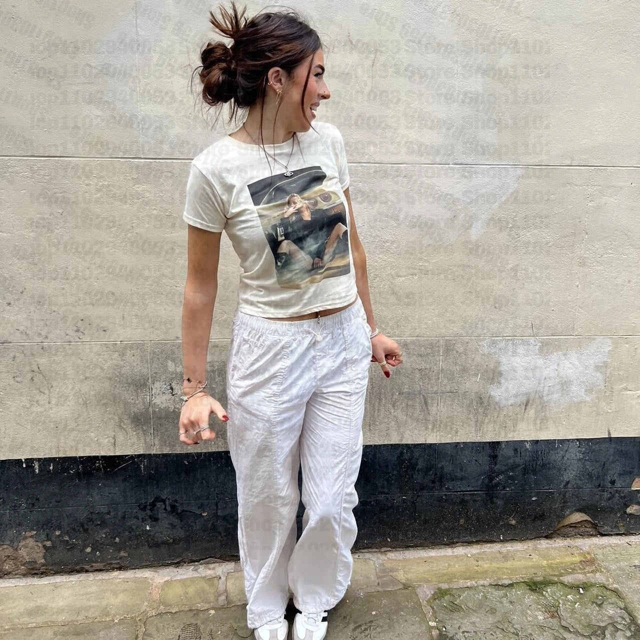 T-shirt z nadrukiem vintage