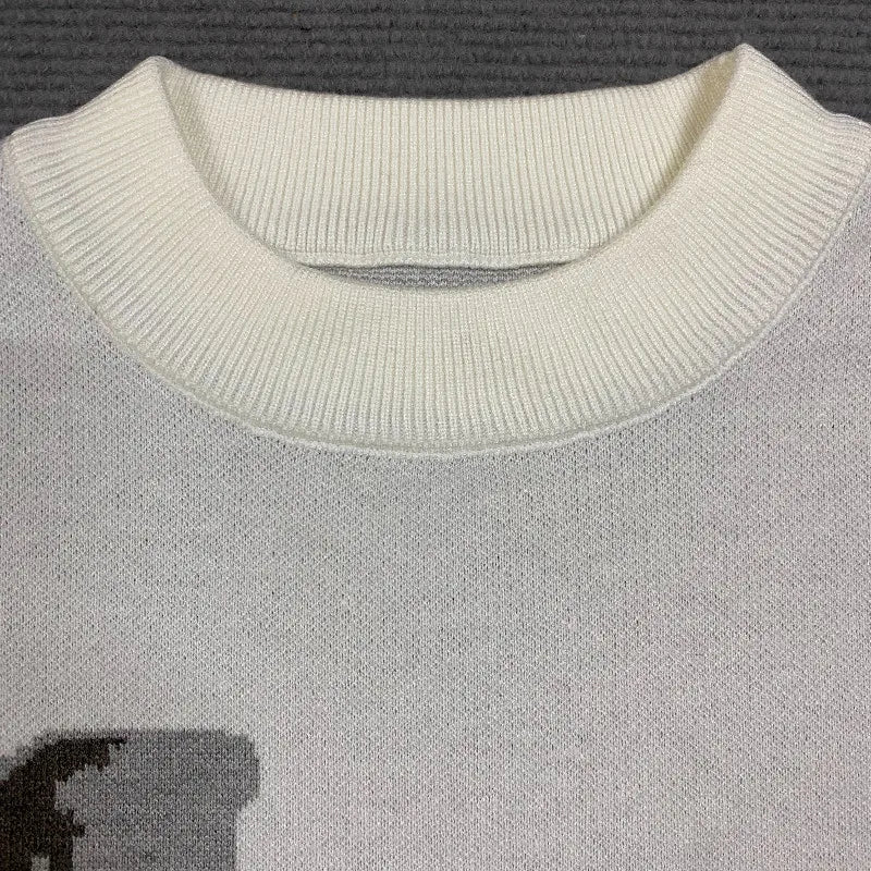 Sweter ze wzorem vintage