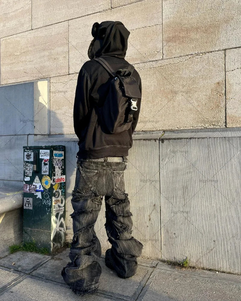 Jeansy z nadrukiem UNISEX