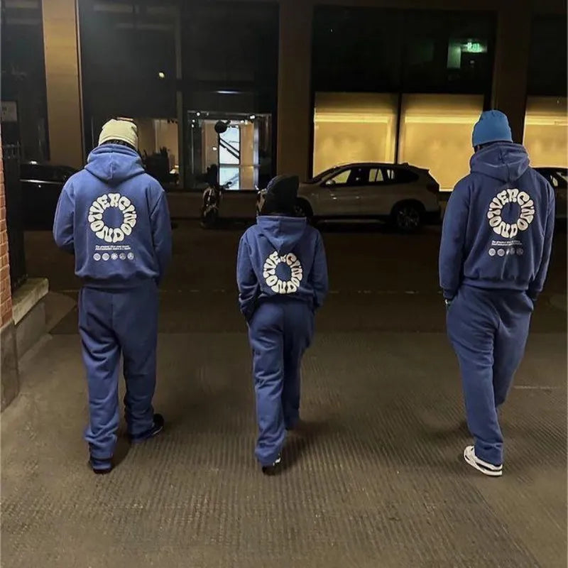 Niebieska bluza z nadrukiem