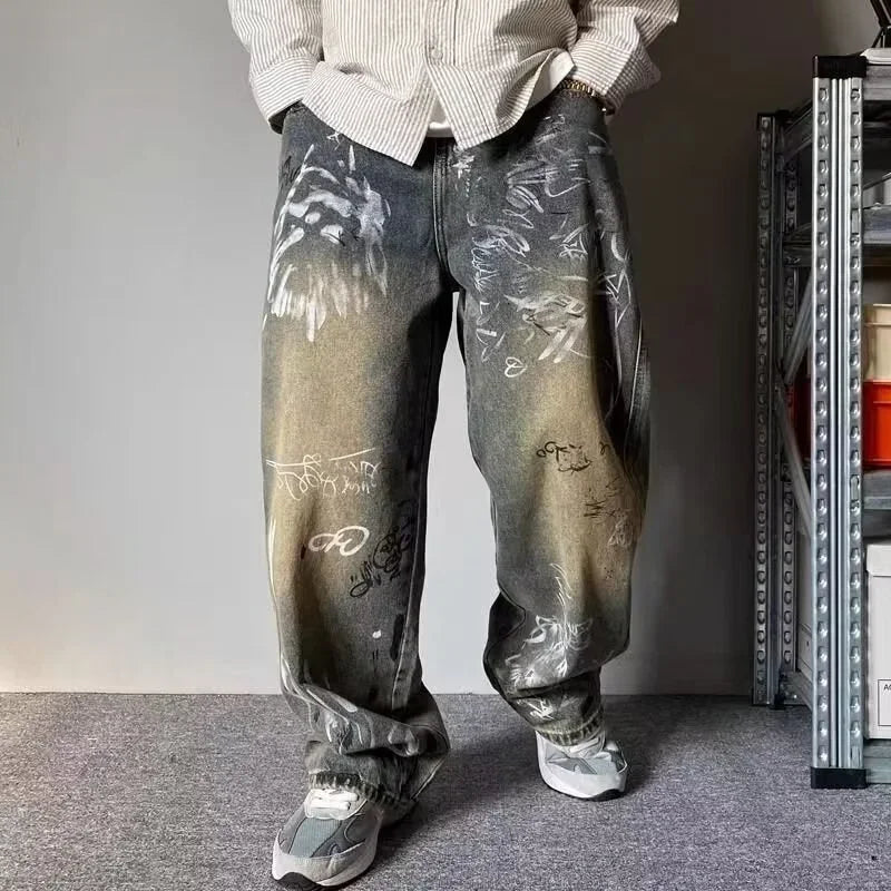Jeansy z graffiti