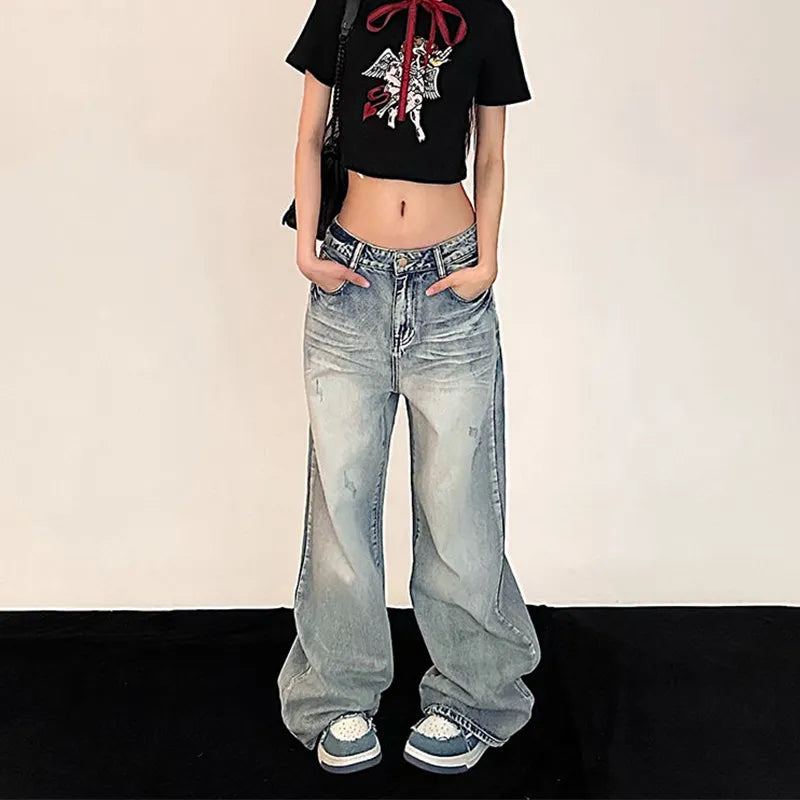 Szare jeansy