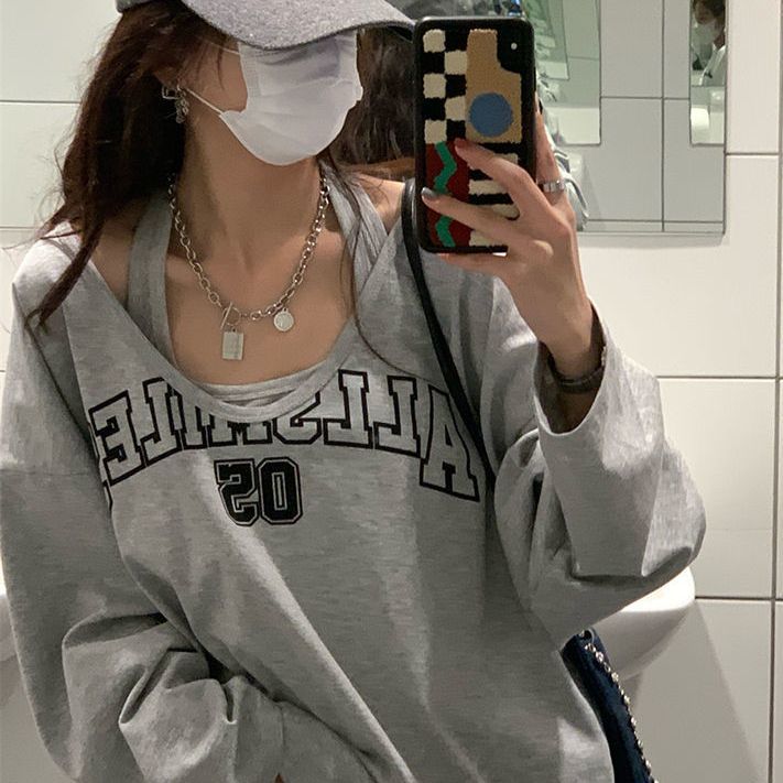 Bluza oversize z napisem