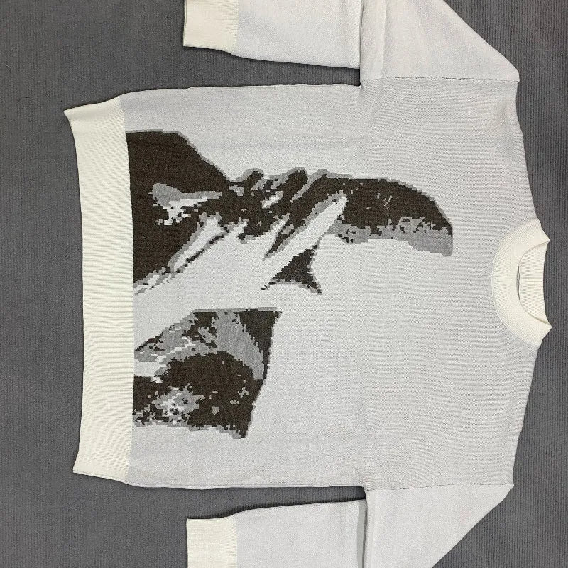 Sweter ze wzorem vintage