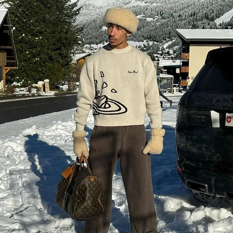 Sweter z nadrukiem