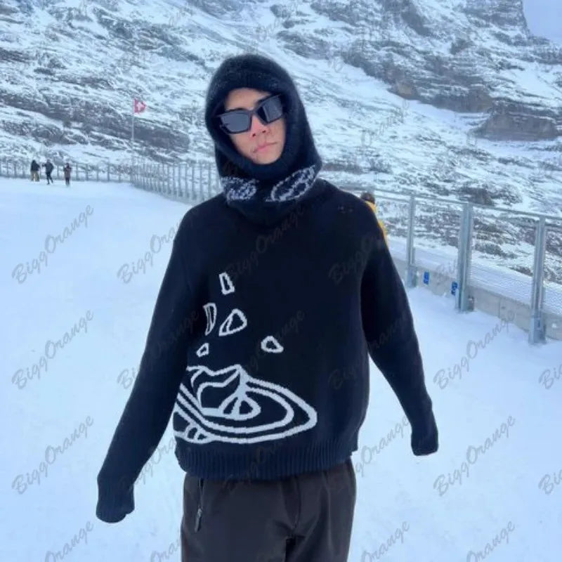 Sweter z nadrukiem