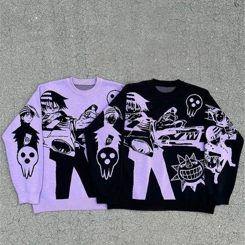 Sweter ze wzorami