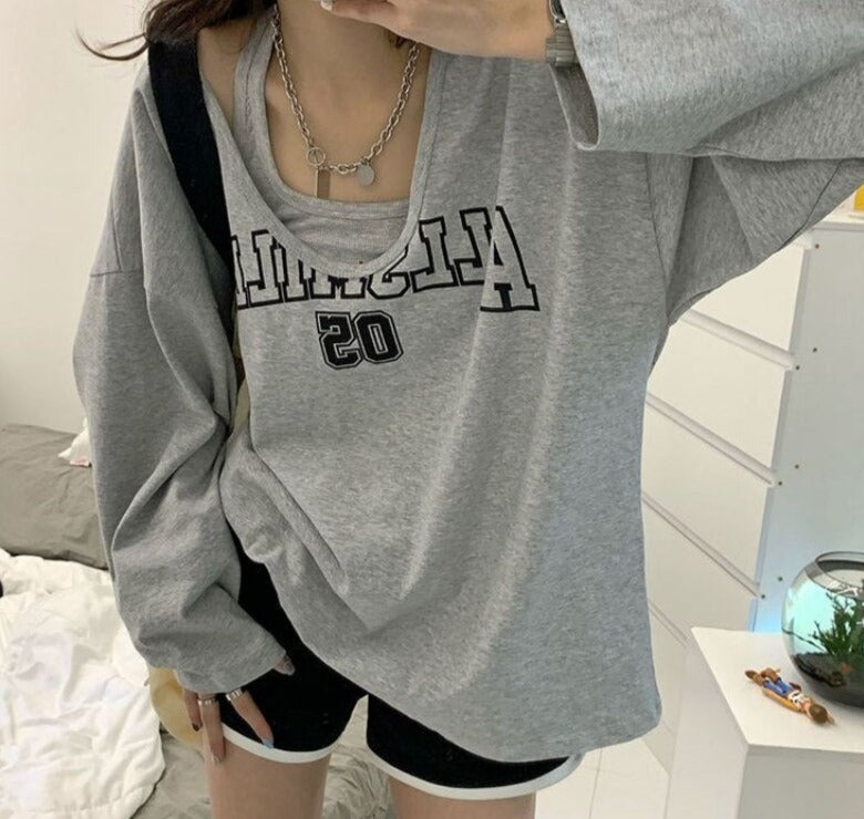 Bluza oversize z napisem