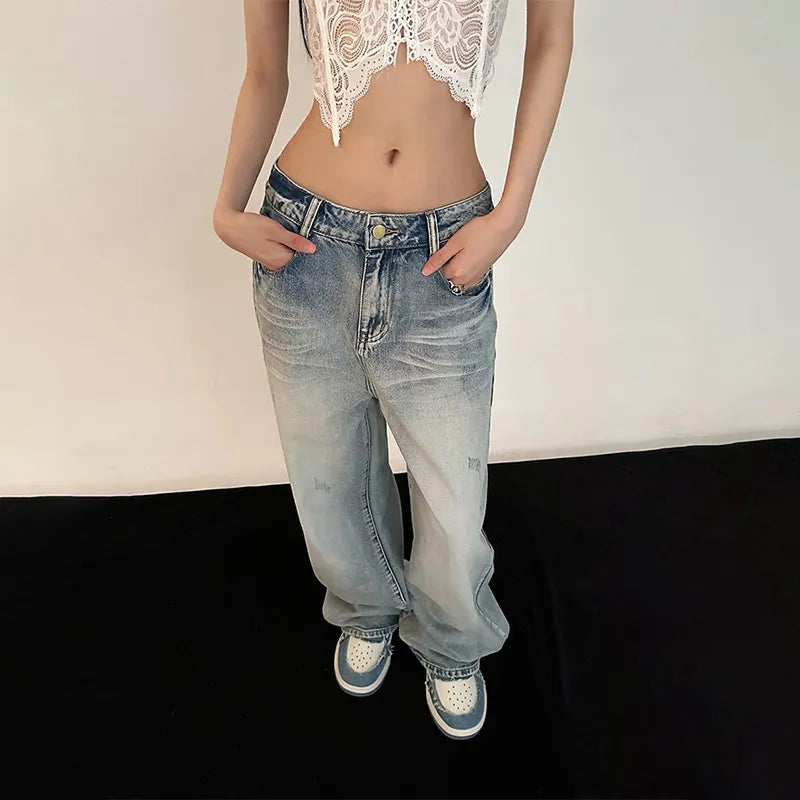 Szare jeansy